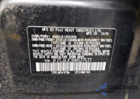 2017 Subaru Forester 2.5I Limited из США, поврежденный, VIN JF2SJAJCXHH527577